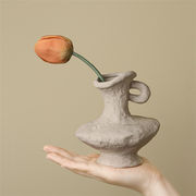 自宅 レトロ 装飾 ドライフラワー 花瓶 大人気 手作り シンプル セラミック 花瓶