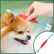 ペット用品、ダブルヘッド、ペット歯ブラシ、猫歯ブラシ、犬歯ブラシ、ペット経口クリーニング用品