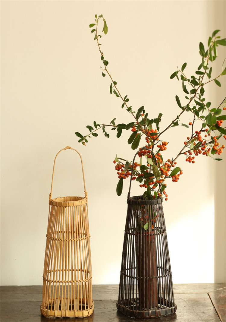 人気メーカー ブランド 手造り 竹製品 竹の花瓶 2個セット 花瓶 Homeburger Gr