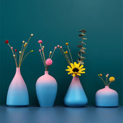 人気！残りわずか グラデーションカラー 花瓶 セラミック 装飾 自宅 フラワーアレンジメント 大人気