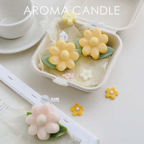 【2022春新作】フラワーキャンドル正月お花蝋燭かわいい香り物飾り物アロマキャンドル韓国ファッション