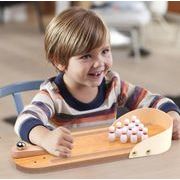 新作 おもちゃ 子供用 教育玩具 木製 ミニボウリング球 卓上ボウル 木製のおもちゃ ゲーム
