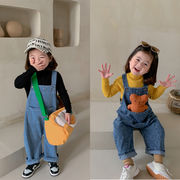 韓国子供服子供用バックパンツ秋冬新作韓国版子供服デニムポケットバックパンツ