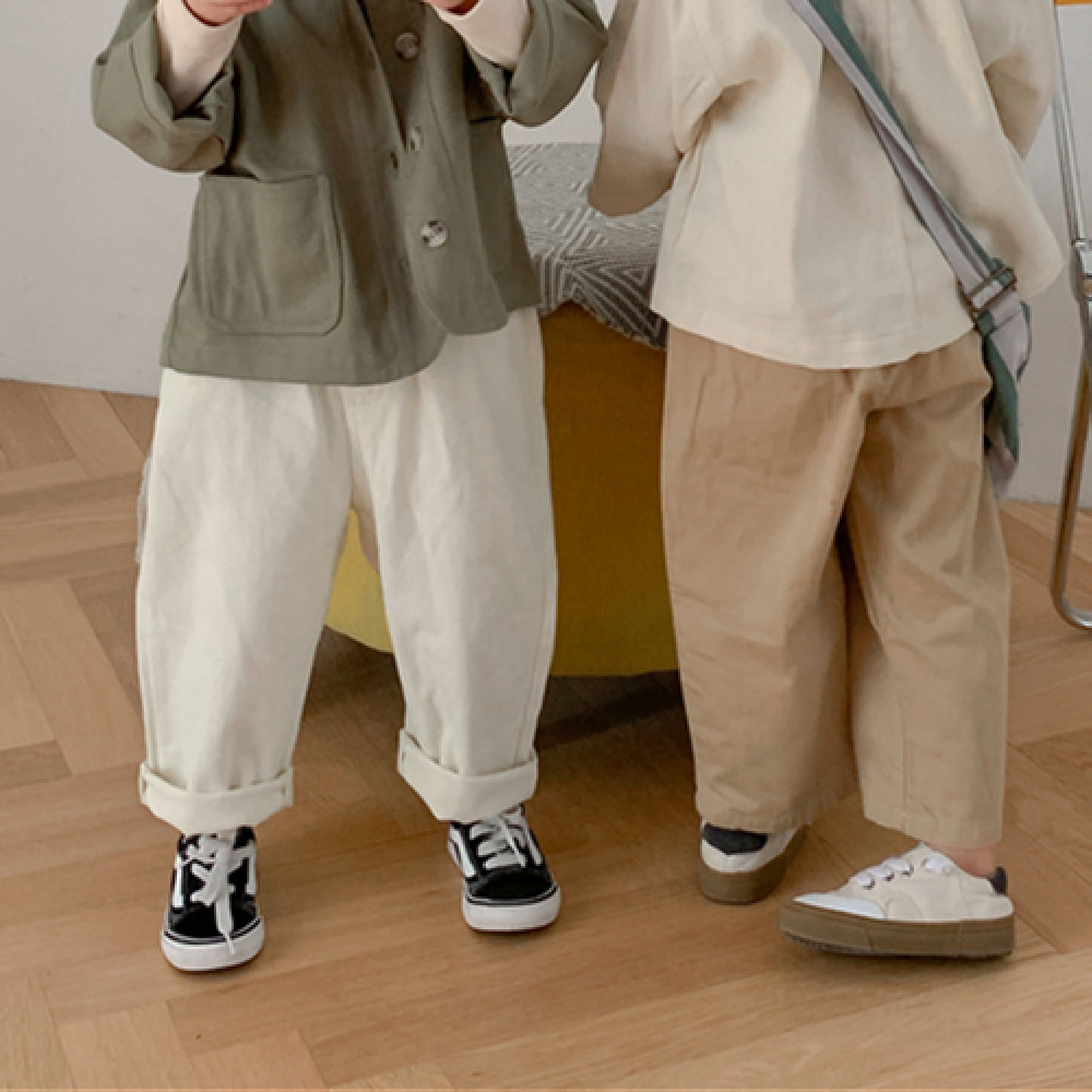 韓国子供服 子供用ズボン秋新作子供用ズボン2色カジュアルパンツ