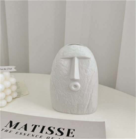 新品＊アンティーク　石膏像　花瓶　フラワーベース　彫像型 アート 花瓶 フラワーベース 北欧風 インテリア 送料無料 ・メール便 花瓶・フラワースタンド