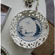 レリーフ 食器キッチン 家庭用 陶磁器皿 カトラリーお皿 ステーキ皿 レトロ皿 装飾皿
