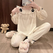 パジャマ女春秋長袖新型可愛いカジュアル家庭服韓国版プリンセスパジャマ女