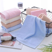 純綿タオル、家庭用、吸水洗顔タオル、無地、男女洗顔タオル