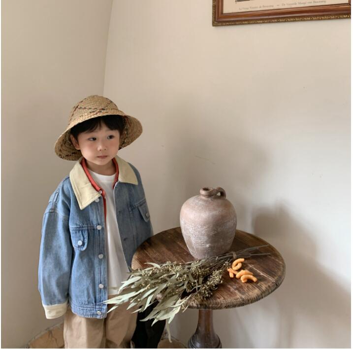 子供服 春と秋カウボーイコート  韓国風 　男の子コートキッズ トップス ファッションコート ★90-140