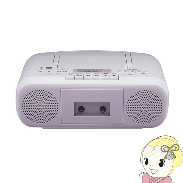 東芝 TOSHIBA CDラジオカセットレコーダー ピンク TY-CDS8-P