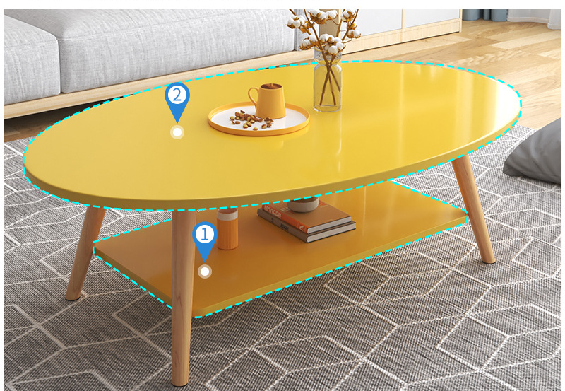 ミニ円卓、シンプルな円形、小戸型客間テーブル、家庭用