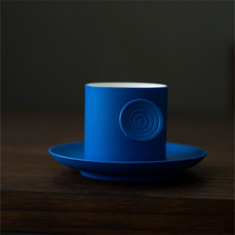 ティーカップ シンプル ピュアカラー コーヒーカップ 家庭用 手作り カップ 大人気