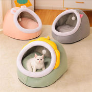 INSスタイル 猫のトイレ 冬 暖かい 四季 ユニバーサル 猫 用品 半密閉型 猫の家 寝床 ペット