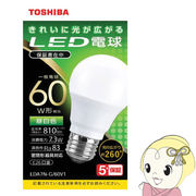 東芝 LED電球 一般電球形 810lm（昼白色相当） LDA7NG60V1