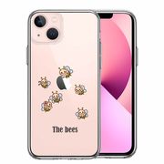 iPhone13 側面ソフト 背面ハード ハイブリッド クリア ケース The Bees ミツバチ 蜂 可愛い