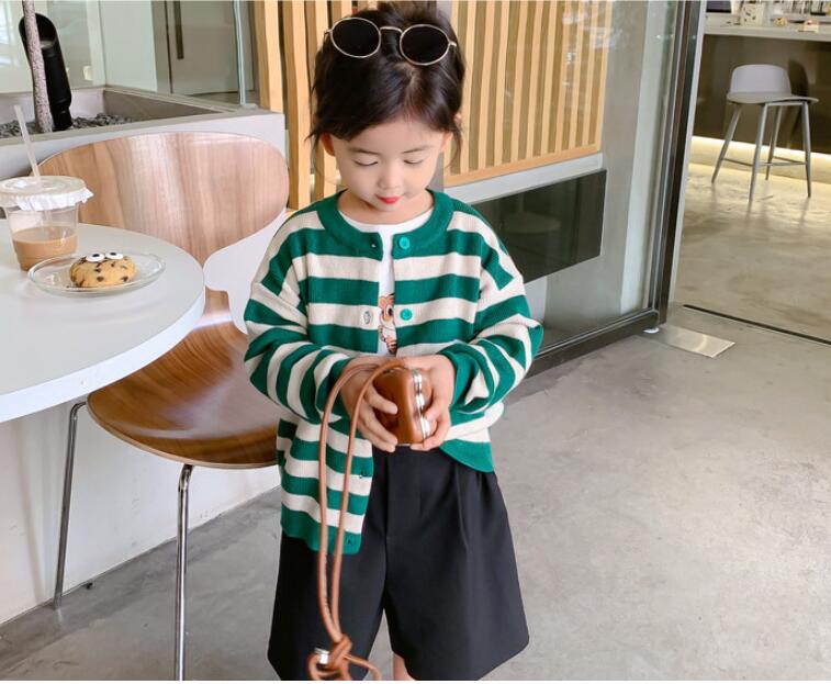 子供服春秋服★女の子ニットコート★ファッションニットコート子供春服★潮流子供春服★80-150