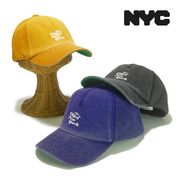 NYCライセンスストーンウォッシュローキャップ　ヤング帽子