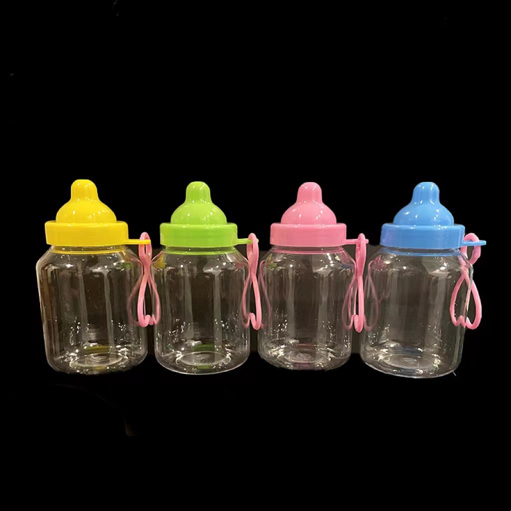 空ボトル　 DIY装飾  プラスチック デコパーツ収納　約180ml 小物入れ