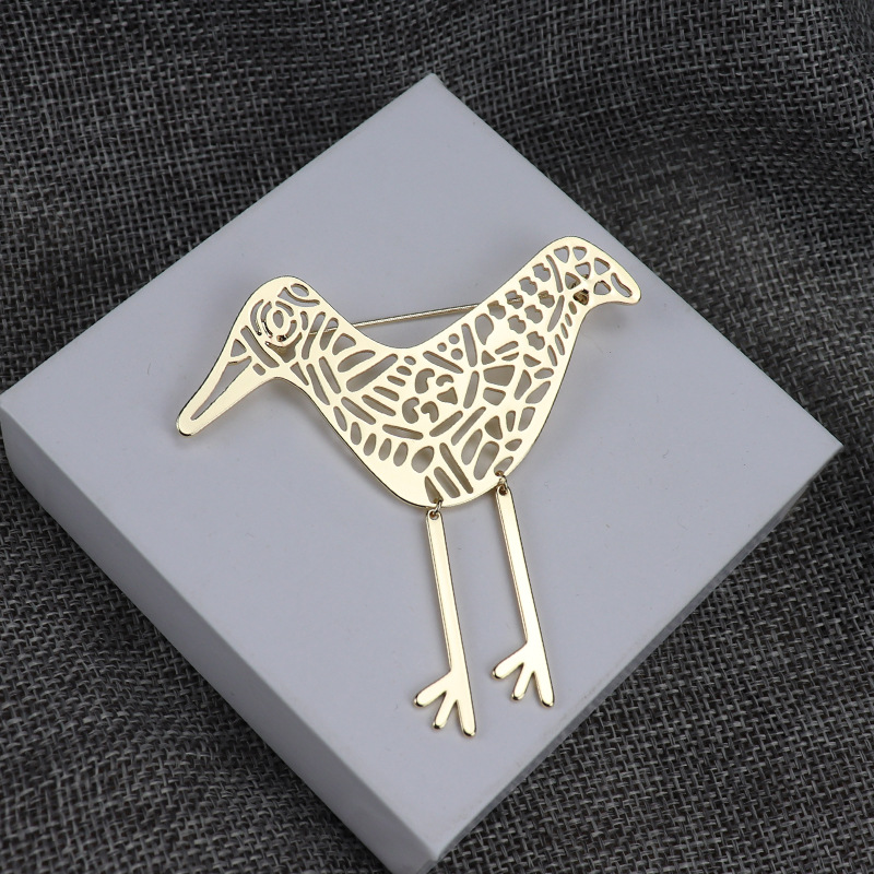 ブローチ　プレゼント　ビンテージ　デザイン　小鳥　ファッション