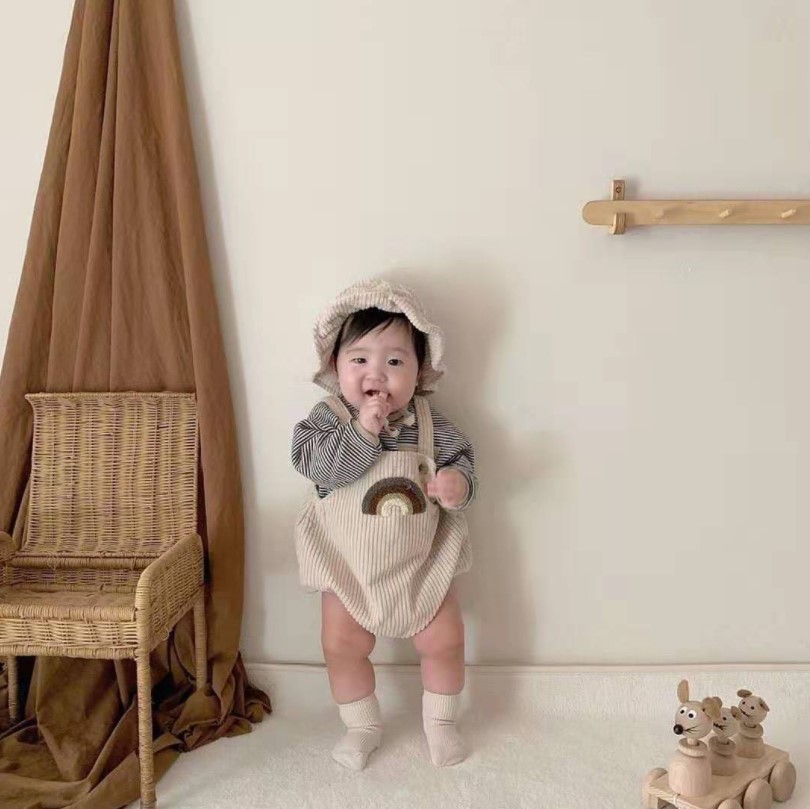2022韓国風子供服 ベビー服 春と秋 女の子男の子 幼児 可愛い 連体服 66-90