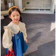 【秋冬新作】韓国風子供服 ベビー服 長袖Tシャツ 女の子 レースシャツ トップス