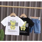 【2点セット】2022春新作 子供服  ベビー服  アパレル  半袖   tシャツ+ショットパンツ  男の子