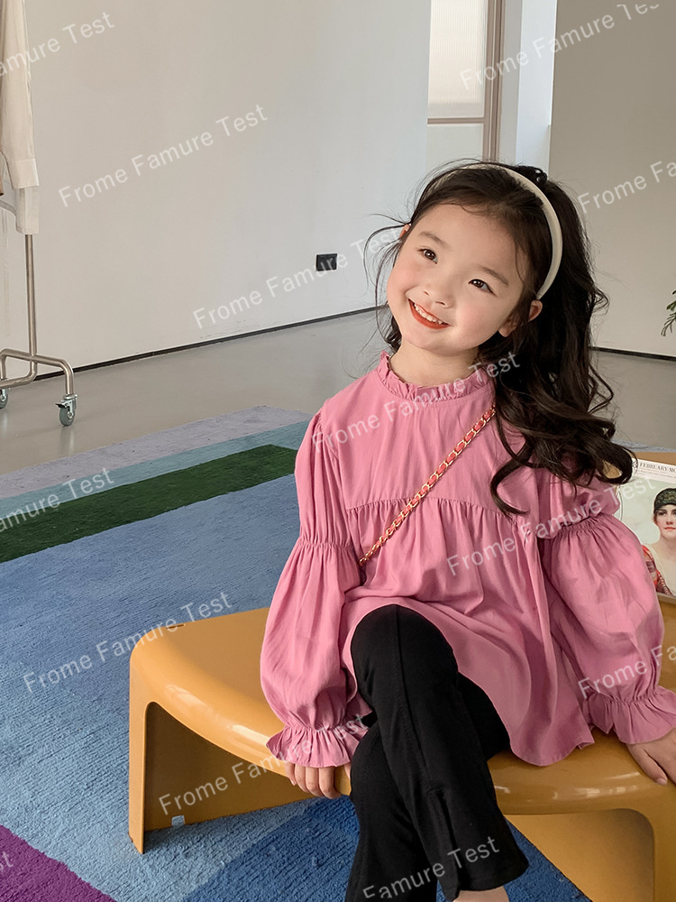 トップス、子供服、シャツ、春着、長袖、Tシャツ、韓国風