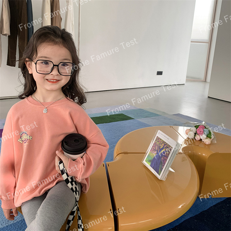 トップス、子供服、パーカー、春着、長袖、Tシャツ、女の子、韓国風