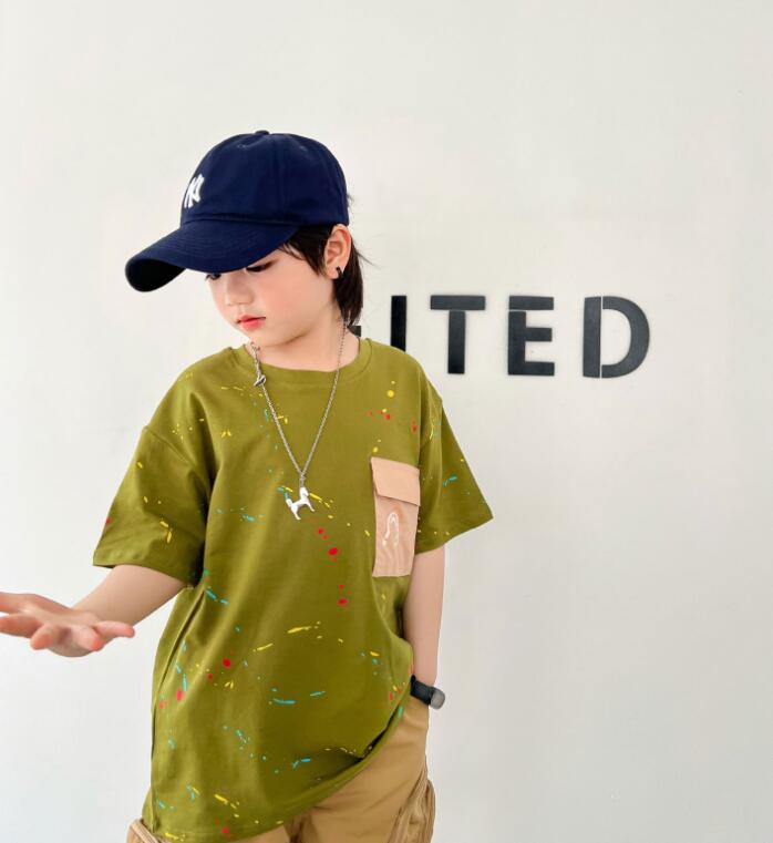 子供服夏★男の子半袖Tシャツ★ファッションTシャツ子供夏服★韓国風子供夏服★90-150