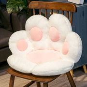 子 クッション 猫 肉球 ホワイト 70×60cm 抱き枕 ぬいぐるみ