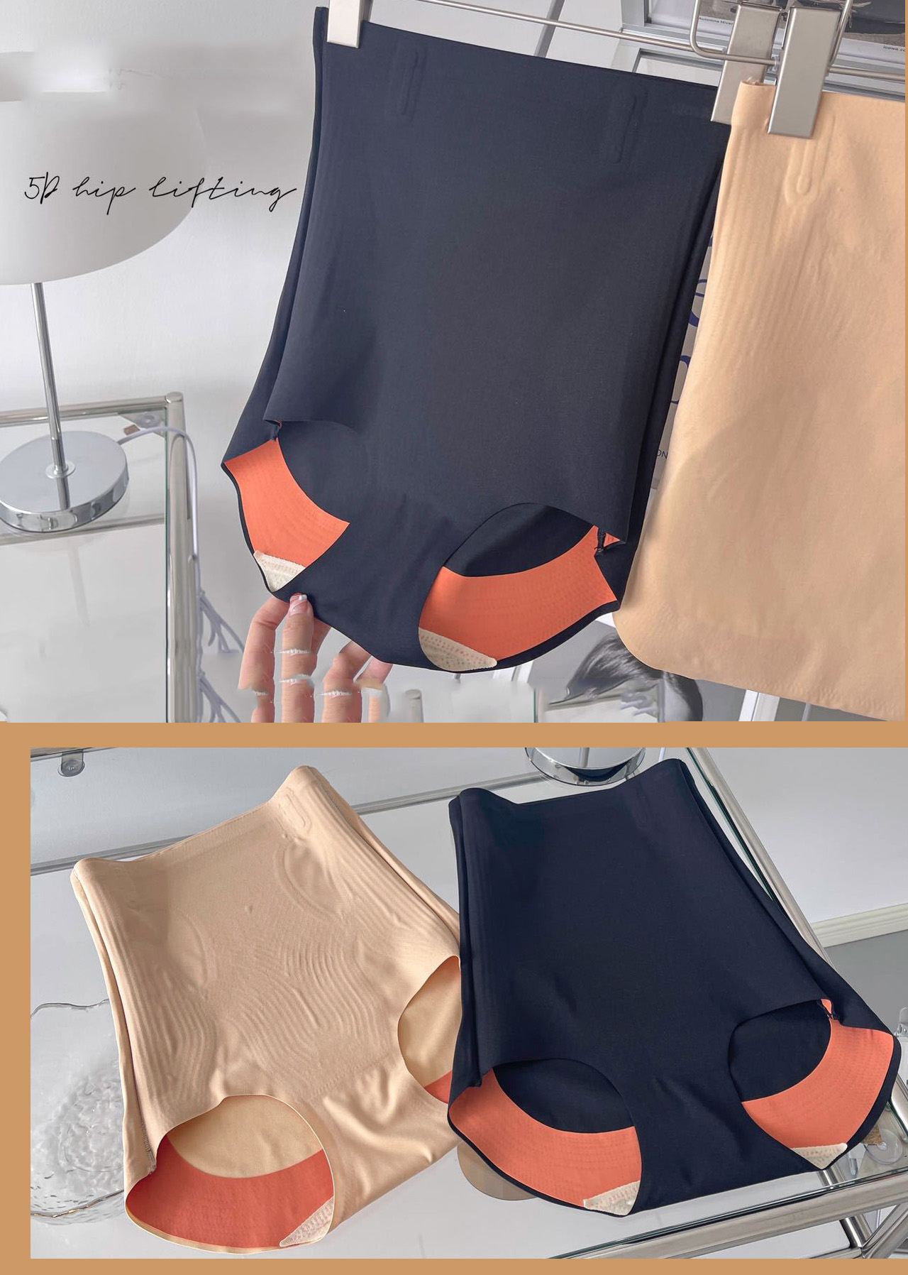 【PRELUDE】新作ショーツ★ハイウエスト★Delicate Nimph miniministore 超ハイウエスト ガードルショーツパンツ