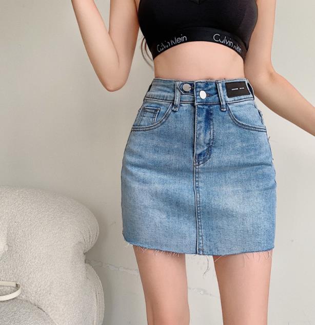 22春夏新作 ボトムス 女 レディース ハイウエスト デニム ミニ スカート タイトスカート S Xl Www Watsons Biz Id