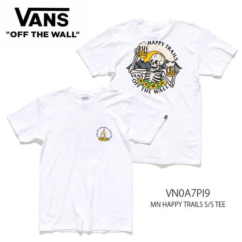 バンズ【VANS】MN HAPPY TRAILS S/S TEE VN0A7PI9 メンズ 半袖 Tシャツ ロゴ トップス