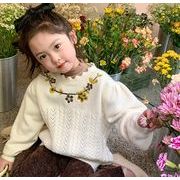人気新作  子供服 ニットのセーター  トップス  韓国風 ニット  キッズ服  ベビー服      可愛い2色