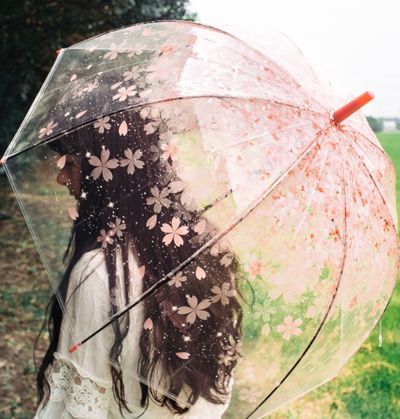 2022新作！日傘 ひんやり 傘  雨傘  遮光 軽量  晴雨兼用 暑さ対策 さくら 折りたたみ傘 紫外線防止4色