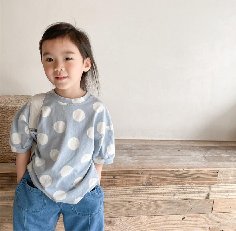 子供服夏服★女の子半袖Tシャツ★ファッションTシャツ子供服★韓国風子供夏服★80-130
