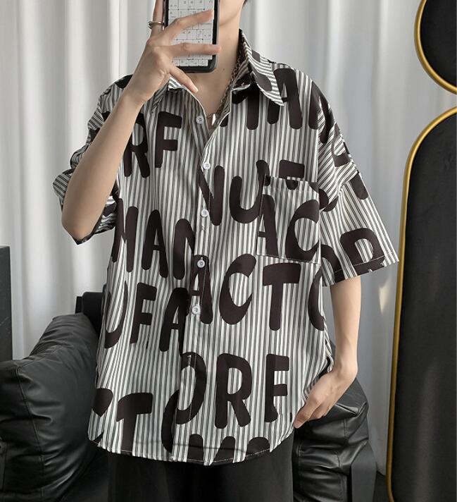 韓国風  シャツ　半袖シャツ　夏の新しい　スポーツウェア　ファッションシャツ★M-2X