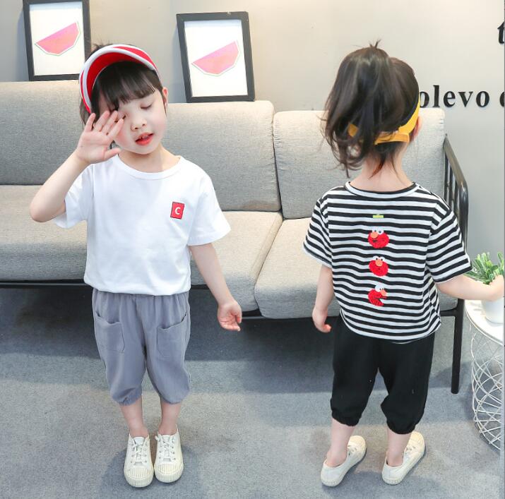 子供服夏服★女の子半袖Tシャツ★ファッションTシャツ子供服★韓国風子供夏服★80-120