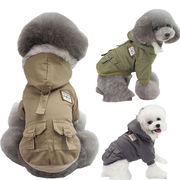 秋冬新作　小型犬服　裏起毛　ペット用品　犬服　暖か　可愛い　ペット服　ペット雑貨