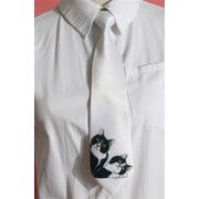 贈り物をする INSスタイル ネクタイ フリープレイ カジュアル 白猫 オリジナル 短いスタイル アクセサリー