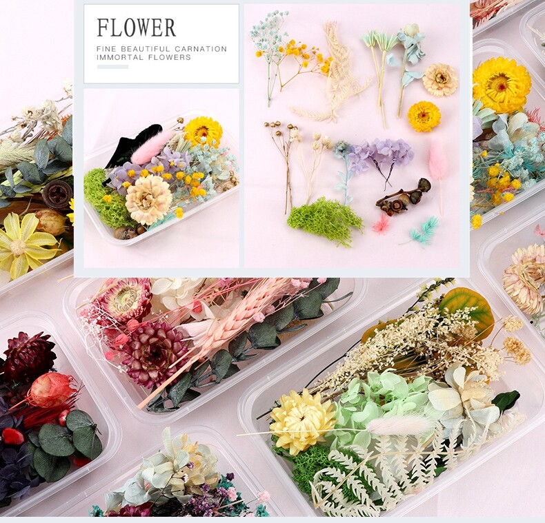 カラフルフラワー福袋 お花たっぷり 飾り 手つくり素材 材料 枯れない花 花材セット 材料