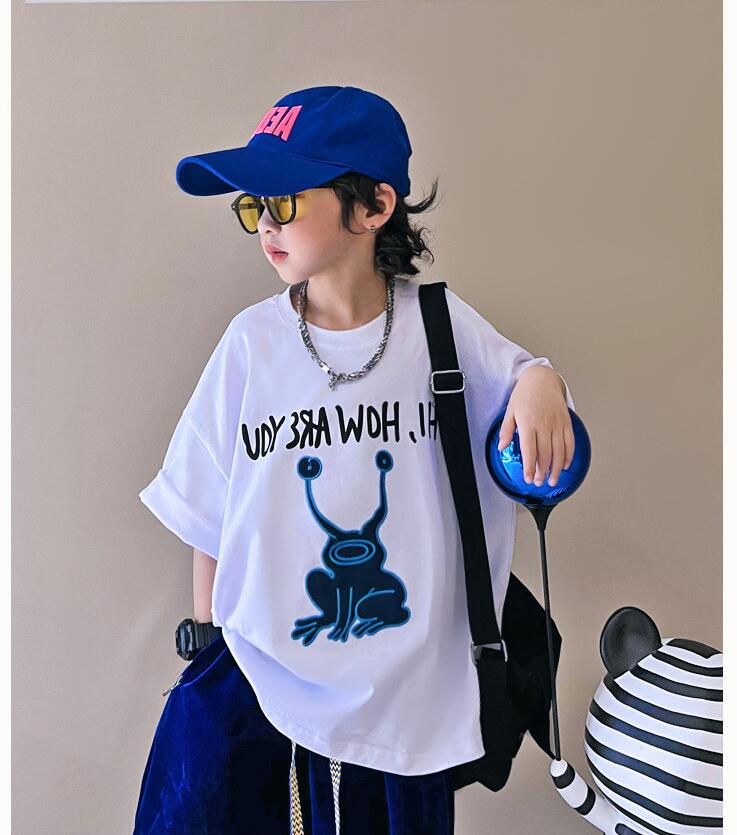 子供服夏新しい 男の子tシャツ 韓国風tシャツ ファッションtシャツ 110 160 Www Watsons Biz Id