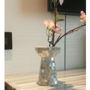 雑誌で紹介されましたINSスタイル モザイク ガラス 花瓶 自宅 装飾 デザインセンス 大人気 新品