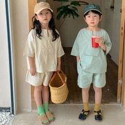 【2022夏新作】韓国風子供服 ベビー服 　　半袖　　可愛い　ベビー服　ワンピース　2点セット