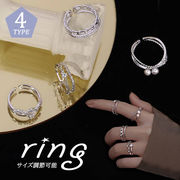 2022新作 リング 指輪 レディース 女性 ダブル 誕生日 記念日 上品 かわいい 綺麗 ラインストーン キラキラ