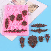 DIY手芸 素材 アロマ モールド 手作り石鹸 エポキシ樹脂 資材飾り キャンドル 装飾DIY 蔓 幾何学型