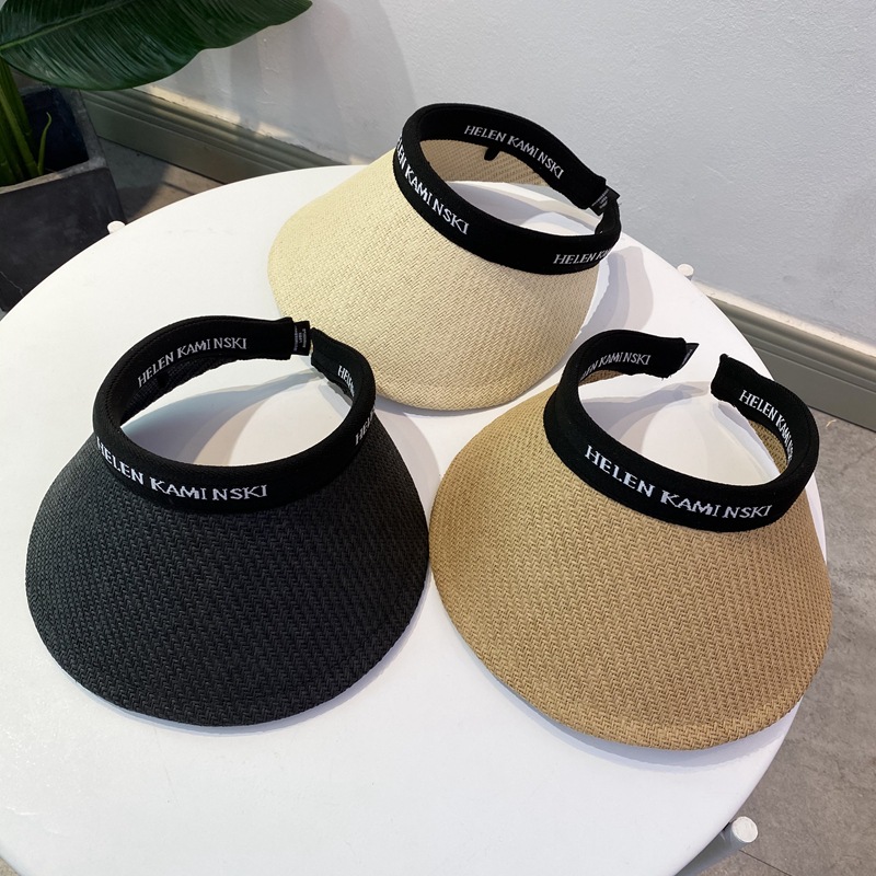夏新作　麦わら帽子　帽子　サンバイザー　UVカット　日焼け防止　紫外線対策　つば広　韓国ファッション
