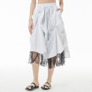初回送料無料夏の薄いセクション不規則な洋風プリーツスカート人気商品ファッション