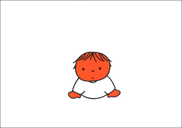 ポストカード ミッフィー/ディック・ブルーナ「やん」イラスト 絵本 キャラクター 赤ちゃん
