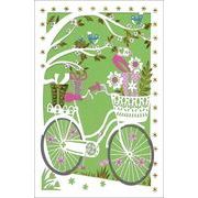 グリーティングカード 多目的「プレゼントと自転車」乗り物 メッセージカード